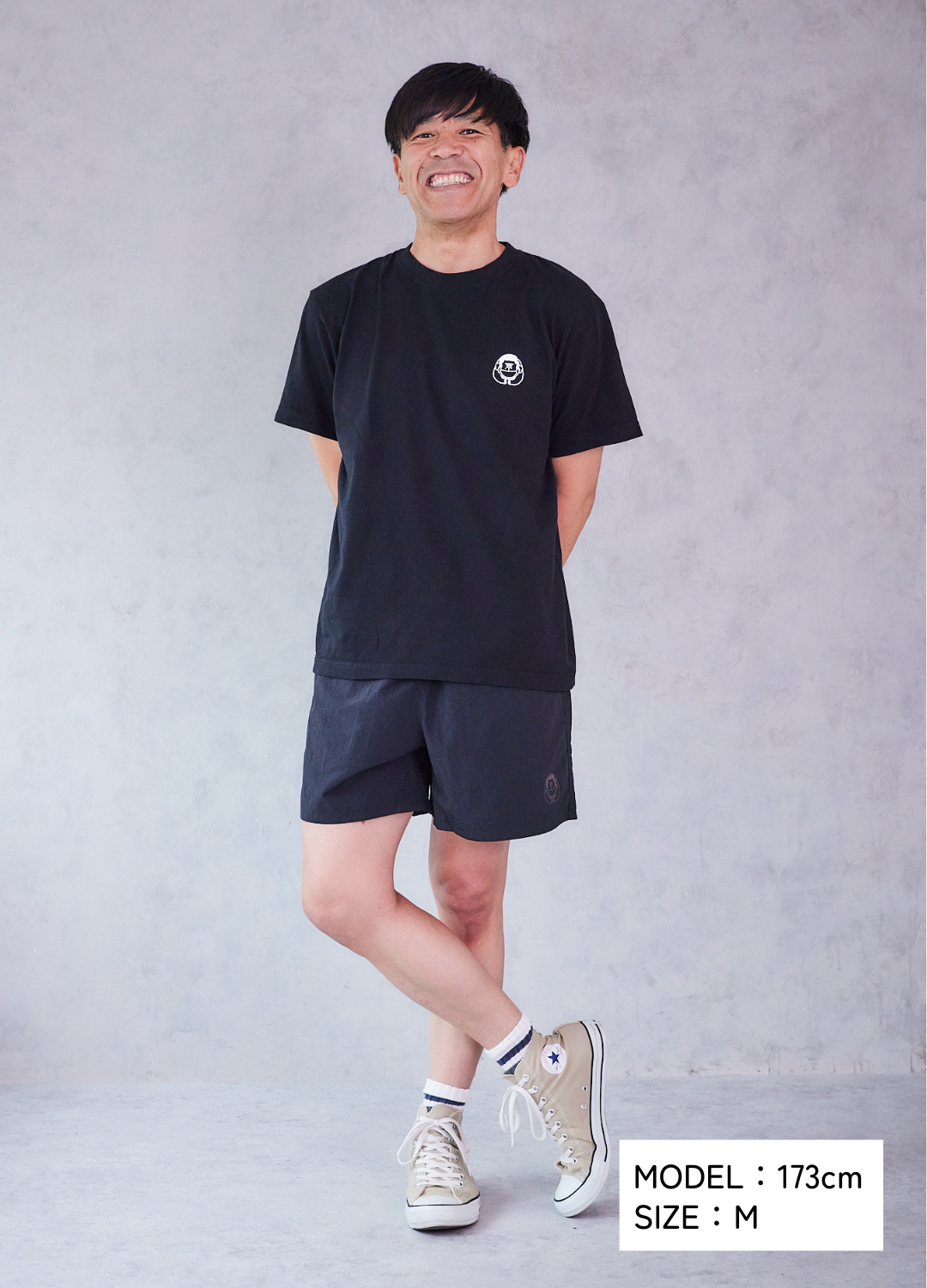 ゴリンチュOKINAWA ハーフパンツ(BLACK)