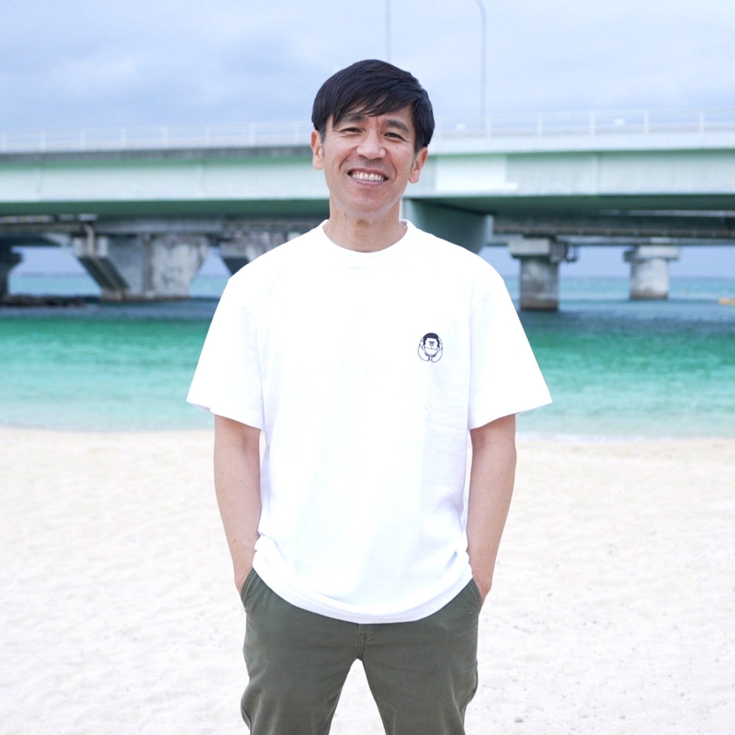 ゴリンチュOKINAWA Tシャツ(WHITE×BLACK)
